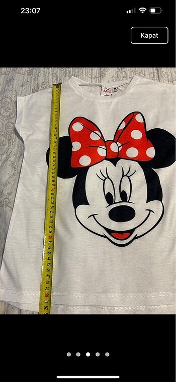 11-12 Yaş Beden Minnie tişört
