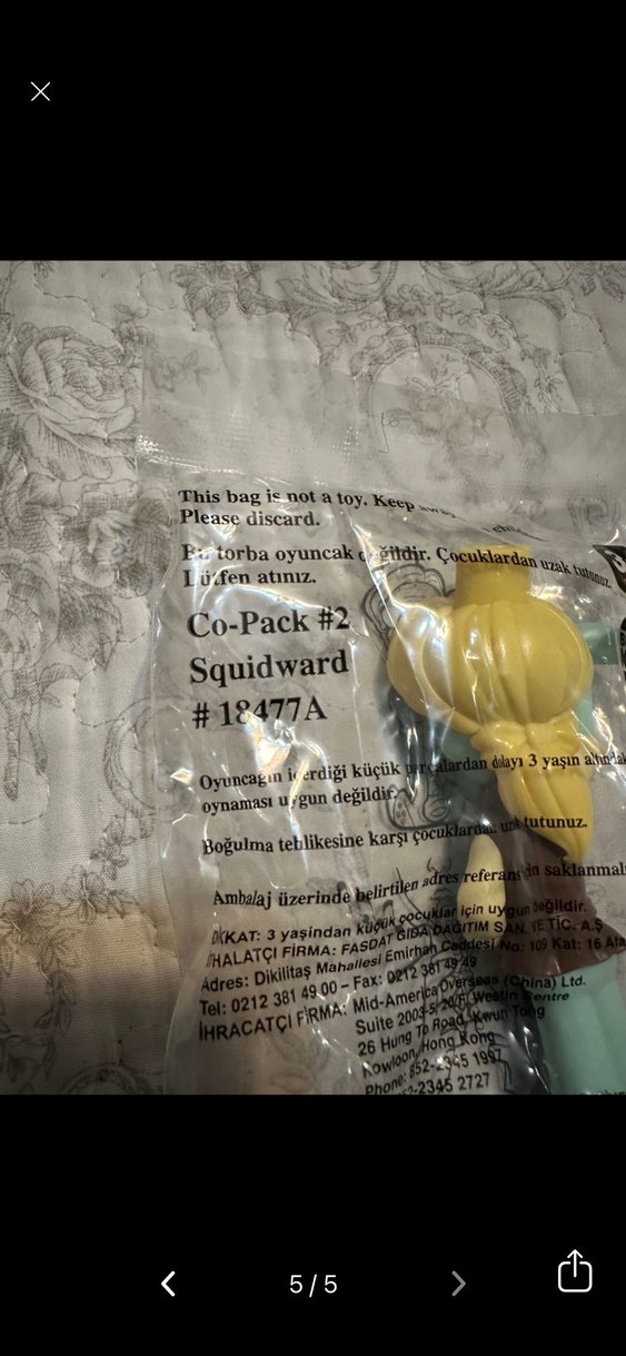 Squidward Süngerbob (sıfır paketli) - Görsel 5