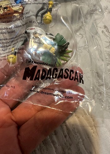 Madagascar Temalı Gri Figür Seti - Görsel 2