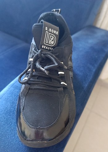 Diğer Siyah Bağcıklı Erkek Spor Ayakkabı