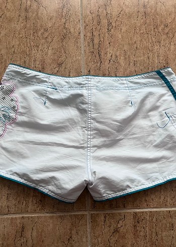 American Vintage Nakışlı Beyaz Kadın Mini Şort