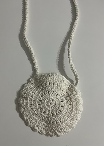 Dantelli İşlemeli Kirazlı Bohem Çocuk Çanta - Görsel 2