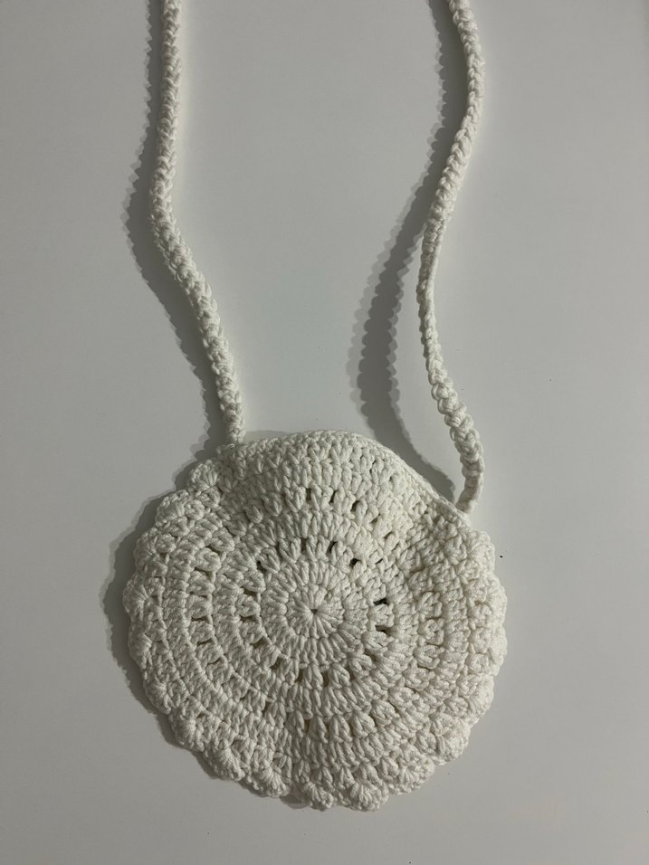 Dantelli İşlemeli Kirazlı Bohem Çocuk Çanta - Görsel 2