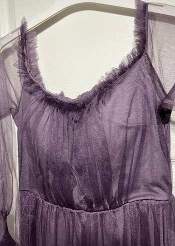 Uzun Mor Abiye Kadın - Görsel 2