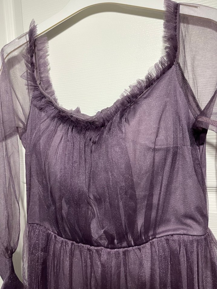 Uzun Mor Abiye Kadın - Görsel 2