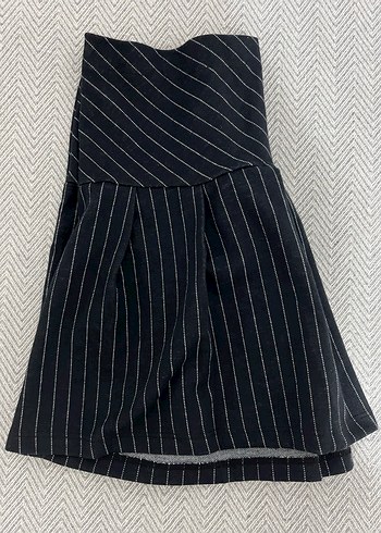 Kız Çocuk Çizgili Kısa Etek - Görsel 2