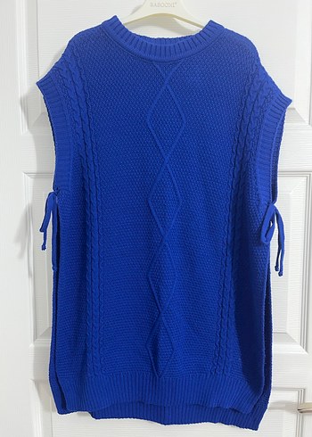 Mavi Bohem Örgü Kadın Süveter - Görsel 3