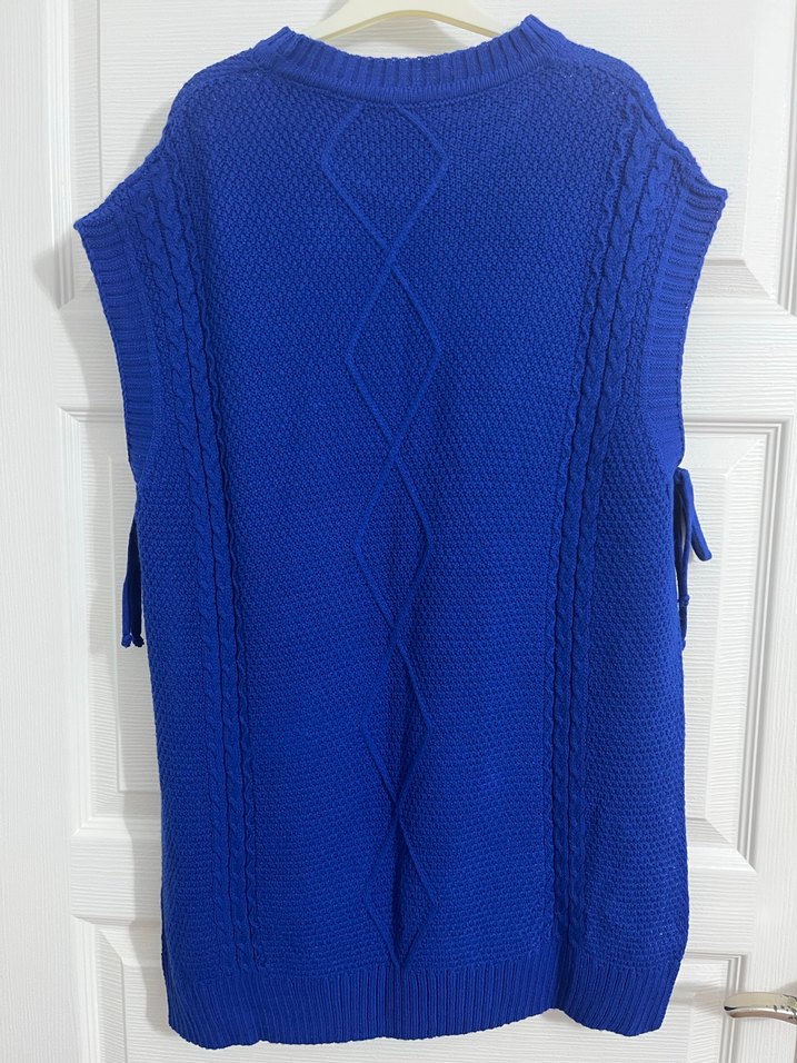 Mavi Bohem Örgü Kadın Süveter - Görsel 2