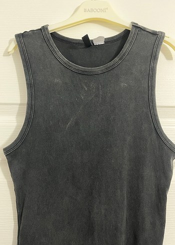 Siyah Süet Midi Kolsuz Elbise - Görsel 2