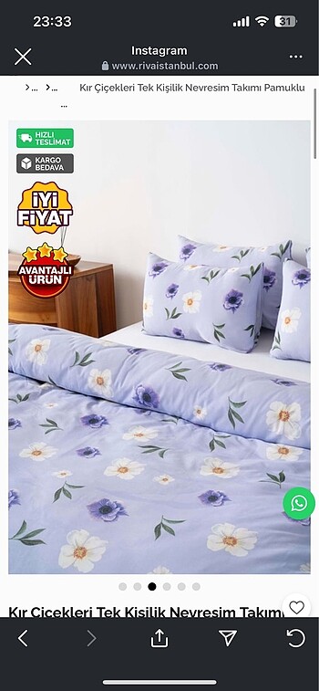 Beden Tek kişilik nevresim takımı