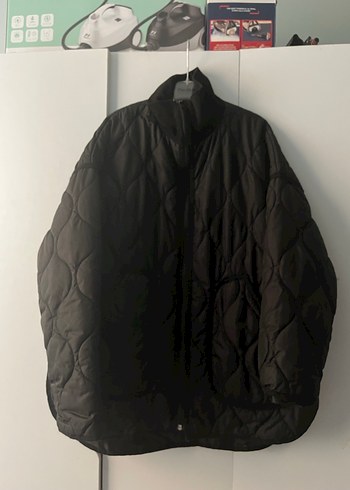 Siyah Midi Boy Fermuarlı Kadın Mont - Görsel 2