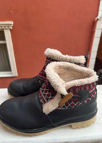 Kürklü Bohem Tarzı Kadın Botu - Görsel 4