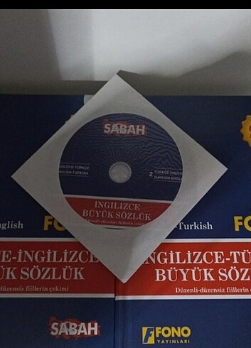 Orijinal FONO İngilizce-TR sözlük seti 2Li + CD! SIFIR ÜRÜN! - Görsel 2