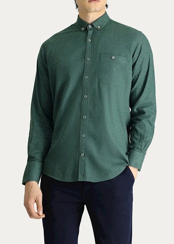 Tudor's haki erkek gömlek - Görsel 2