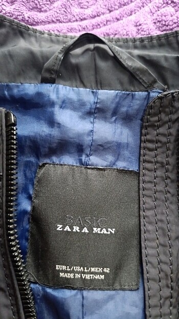 Zara Zara erkek ince mont az kulanılmış