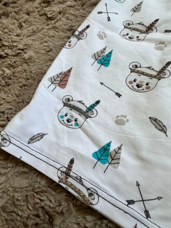 Desenli Şort Pijama - Görsel 2