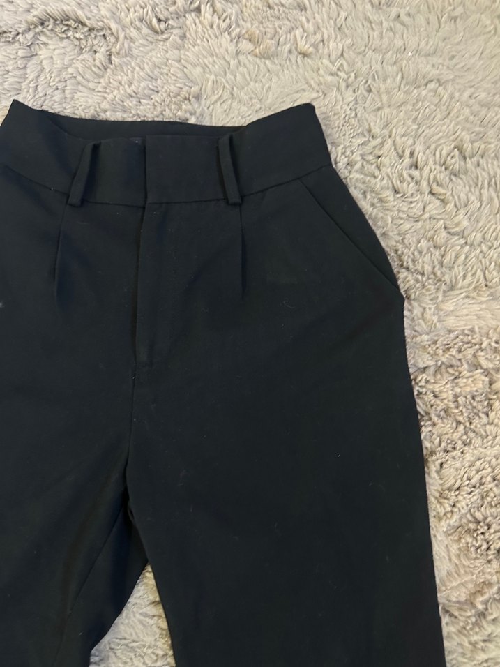 Kadın Siyah Kumaş Pantolon - Görsel 2