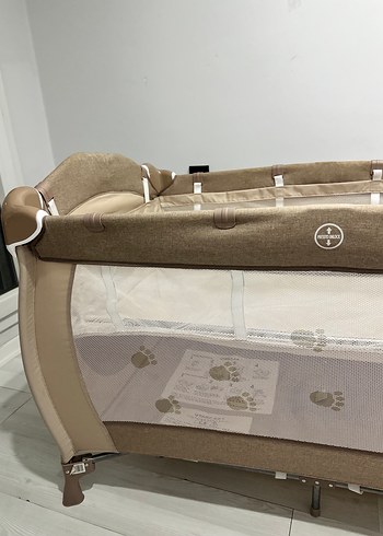 Bej KRAFT Calipso Elite Oyun Parkı Yatağı Beşiği - Görsel 6