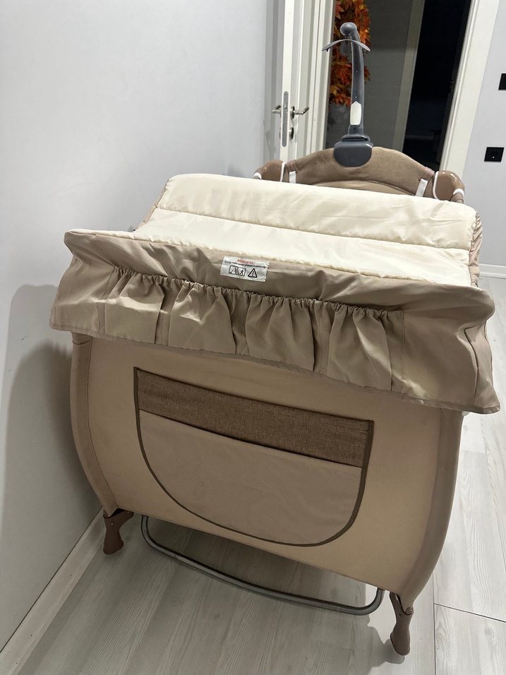 Bej KRAFT Calipso Elite Oyun Parkı Yatağı Beşiği - Görsel 3