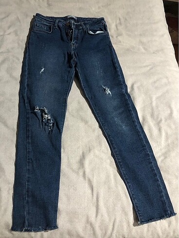 Koyu mavi kot pantolon rich star - Görsel 2