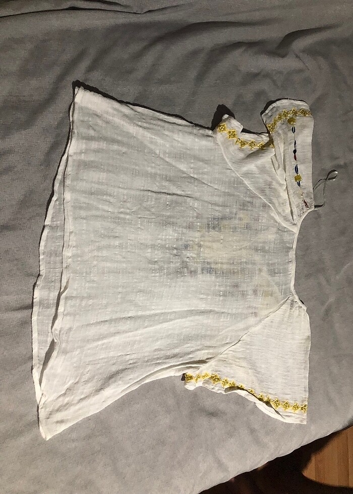 MANGO ORİJİNAL YAZLIK BLUZ - Görsel 3