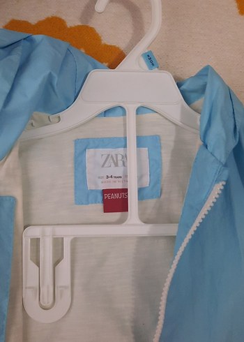 Kız Çocuk Kapüşonlu Renkli Fermuarlı Yağmurluk - Görsel 3