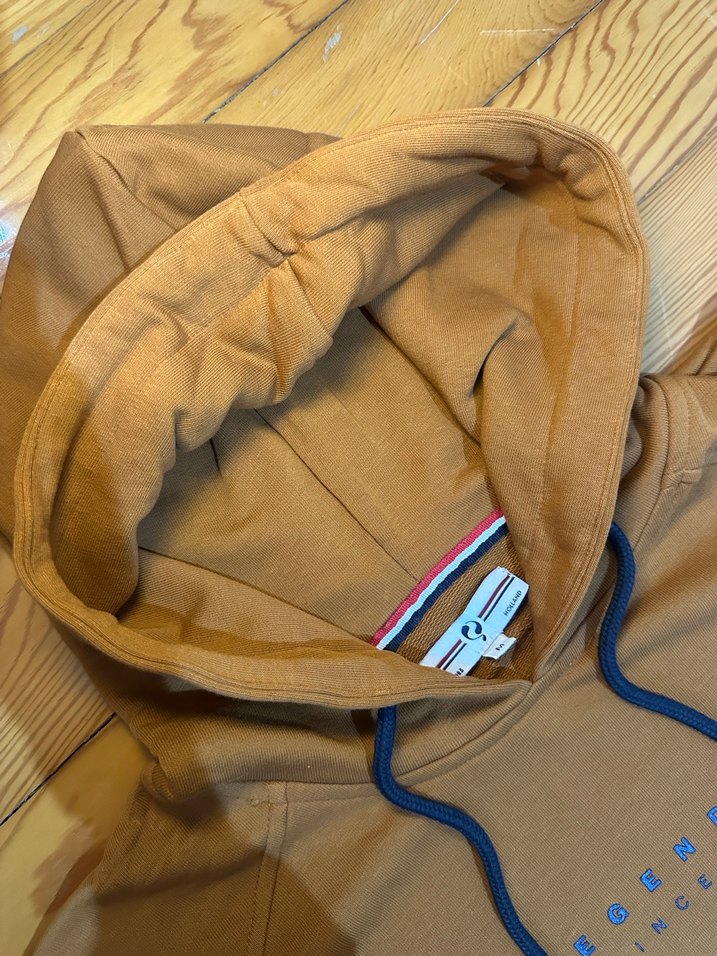 Erkek Kahverengi Kapüşonlu Sweatshirt - Görsel 3