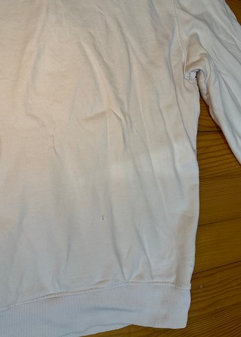 Beyaz Erkek Uzun Kollu Sweatshirt - Görsel 3