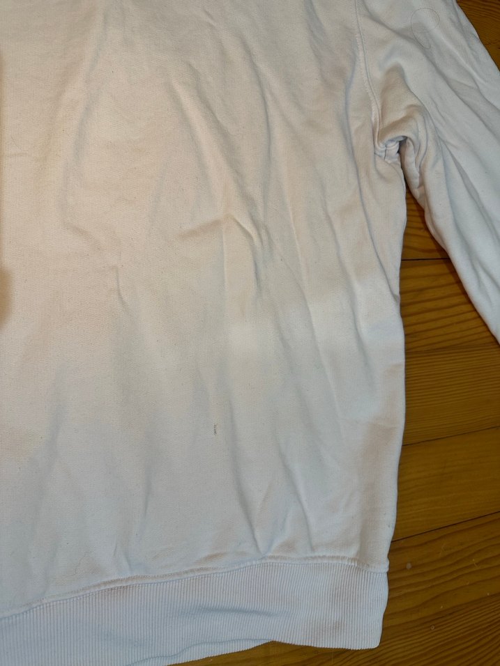 Beyaz Erkek Uzun Kollu Sweatshirt - Görsel 3