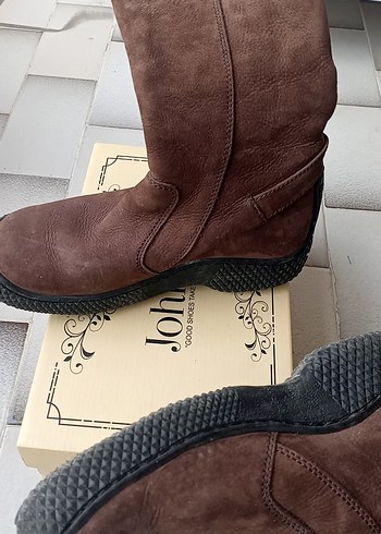 Buldozer marka kahverengi Süet çizme - Görsel 4