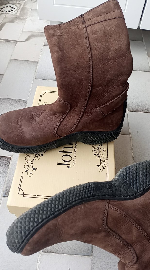 Buldozer marka kahverengi Süet çizme - Görsel 4