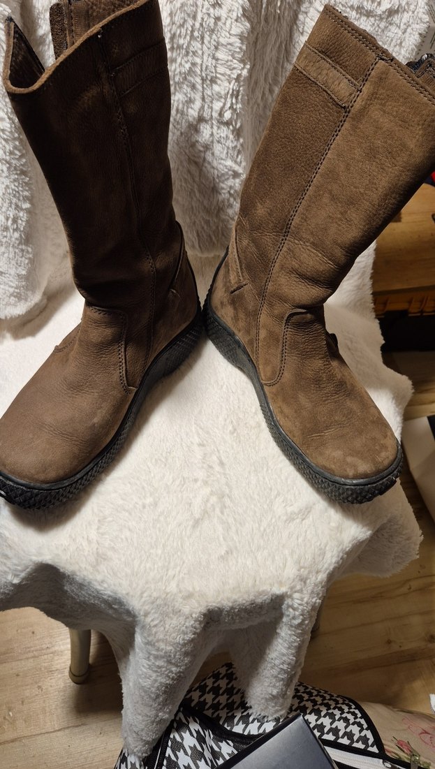 Buldozer marka kahverengi Süet çizme - Görsel 2