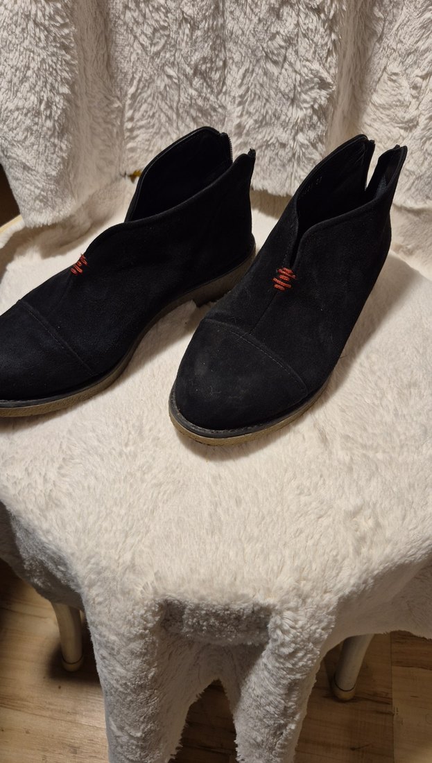 Hotiç yaya marka Siyah Kadın Süet  Bot - Görsel 3