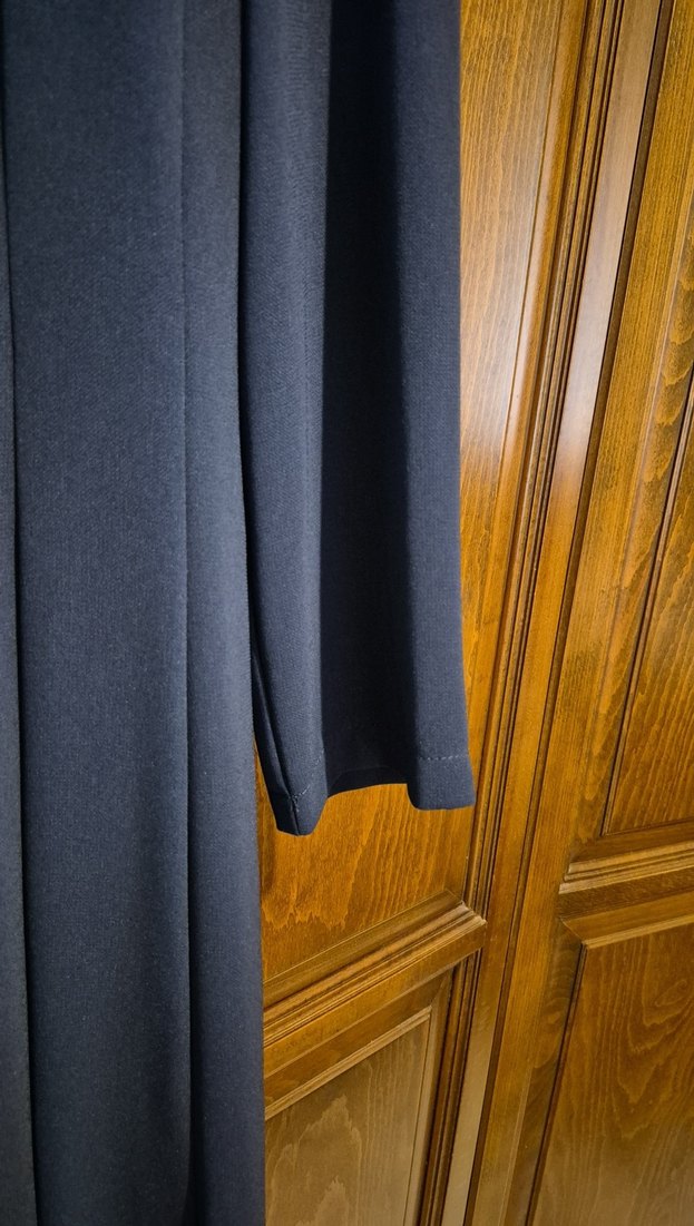 Lacivert Piliseli Midi  Elbise - Görsel 4