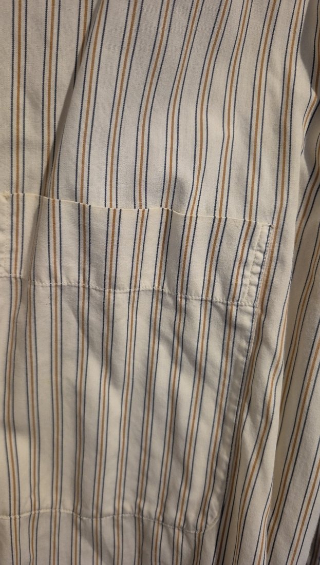 Beymen Beyaz Gri Çizgili Erkek Gömlek - Görsel 3