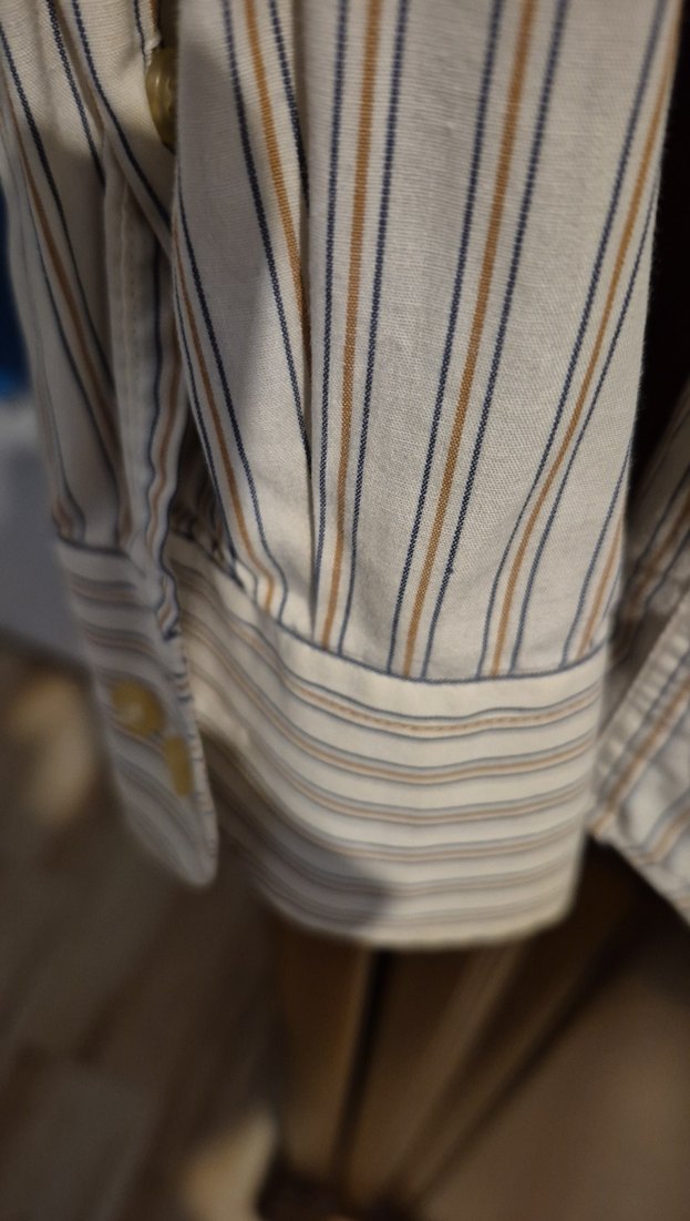 Beymen Beyaz Gri Çizgili Erkek Gömlek - Görsel 5