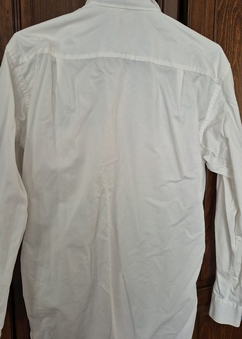 Beyaz Pamuklu Erkek Gömlek - Görsel 5