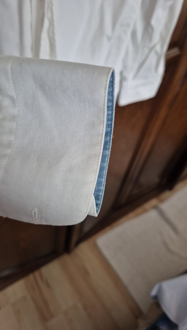 Beyaz Pamuklu Erkek Gömlek - Görsel 4