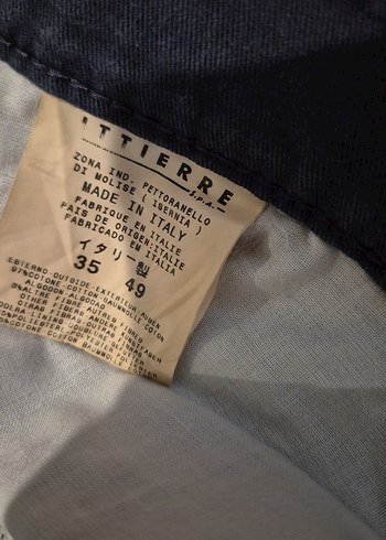 D&G lacivert Düğmeli erkek kanvas Pantolon - Görsel 3