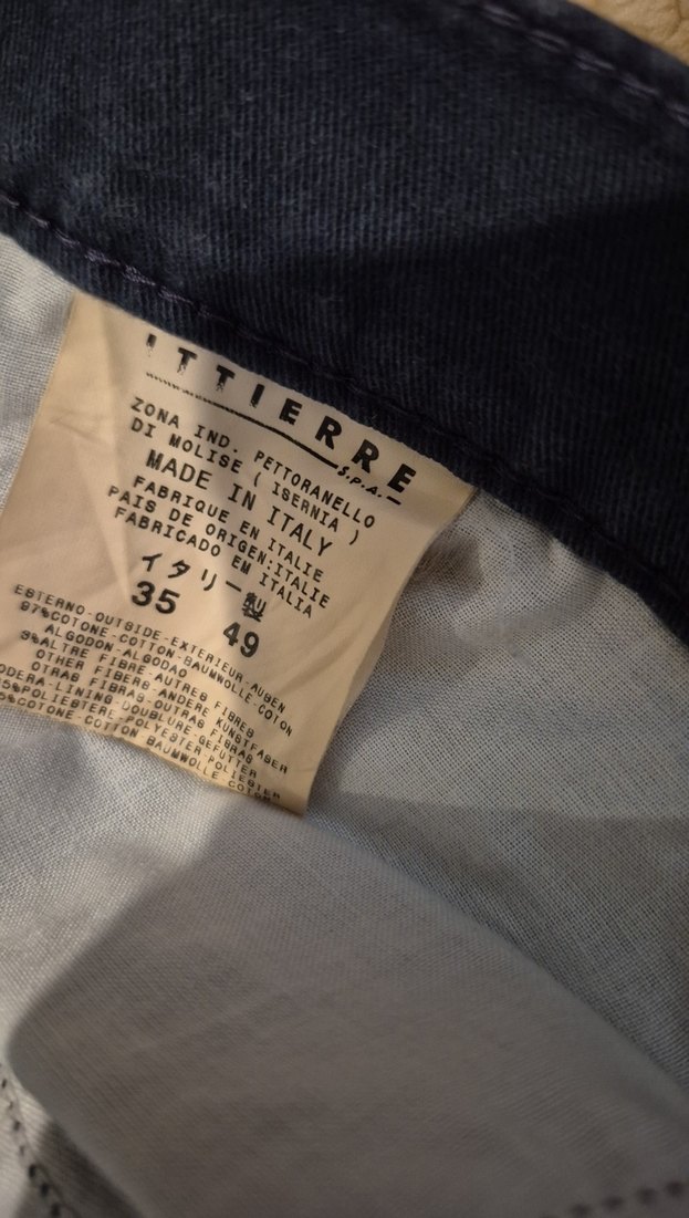 D&G lacivert Düğmeli erkek kanvas Pantolon - Görsel 3