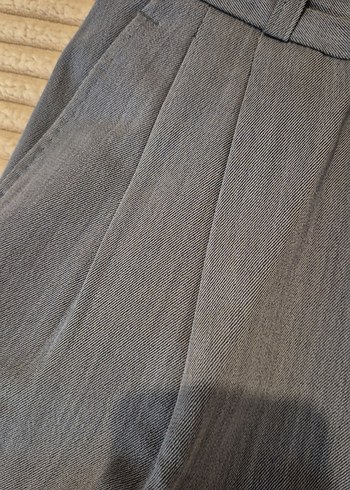 Gri kumaş Pilili Erkek Pantolon - Görsel 5