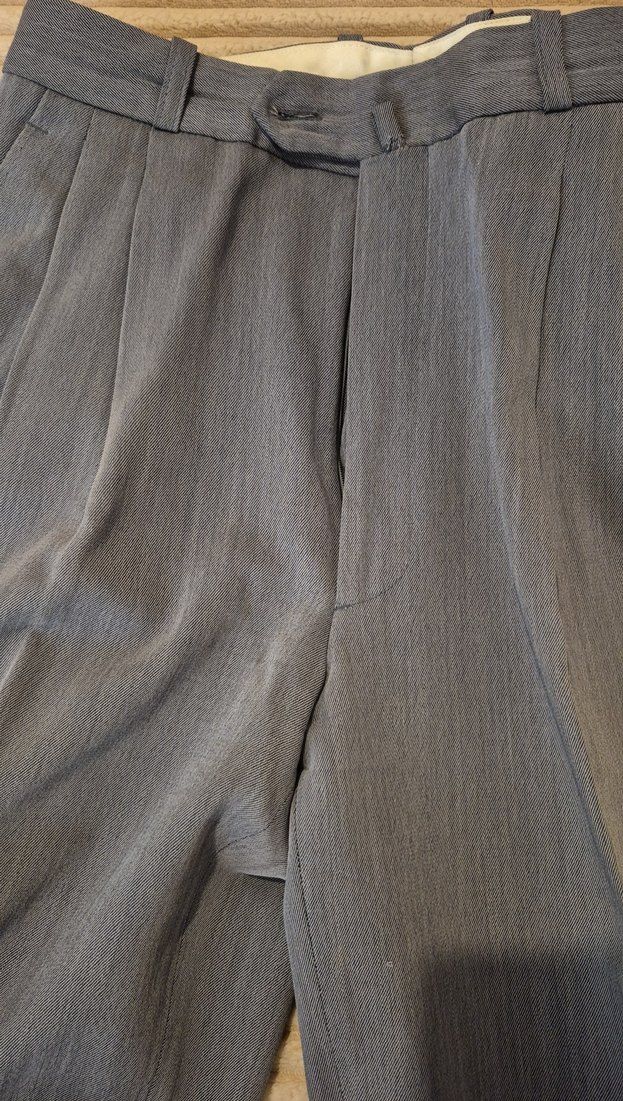 Gri kumaş Pilili Erkek Pantolon - Görsel 4