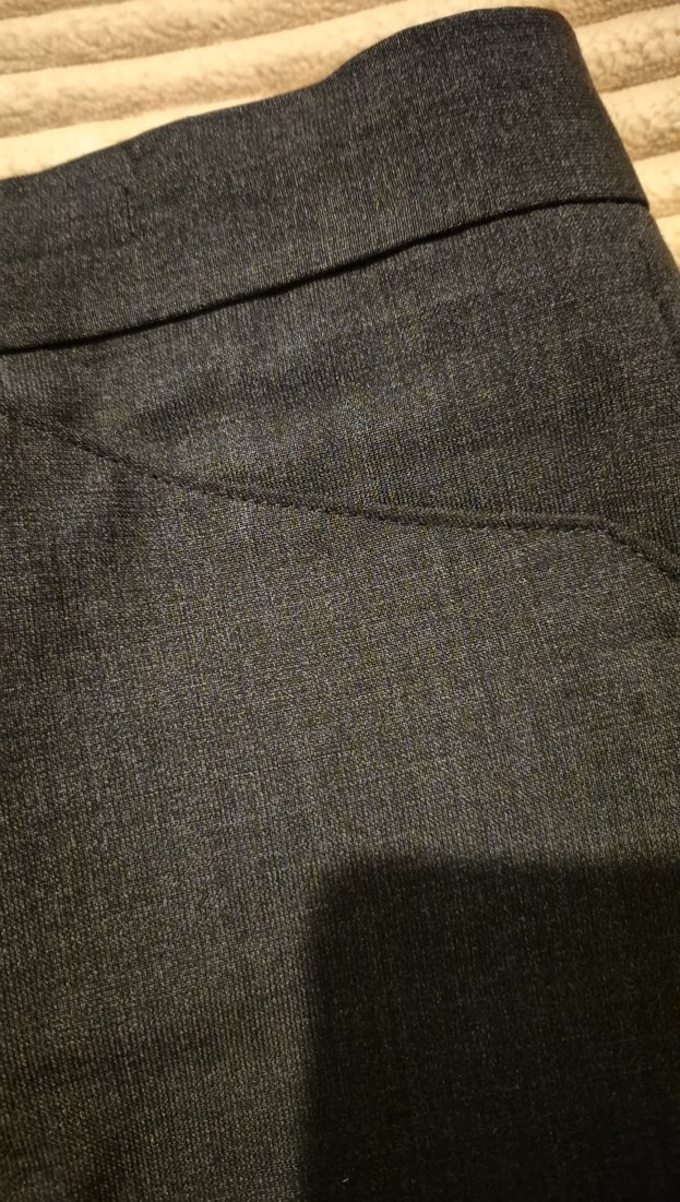 Zara marka Gri Regular Fit Düğmeli Erkek Kumaş Pantolon - Görsel 3