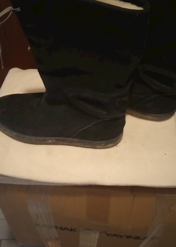 Adidas marka siyah süet çizme - Görsel 5