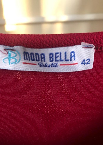 Kırmızı Uzun Kollu Payetli Tunik - Görsel 3