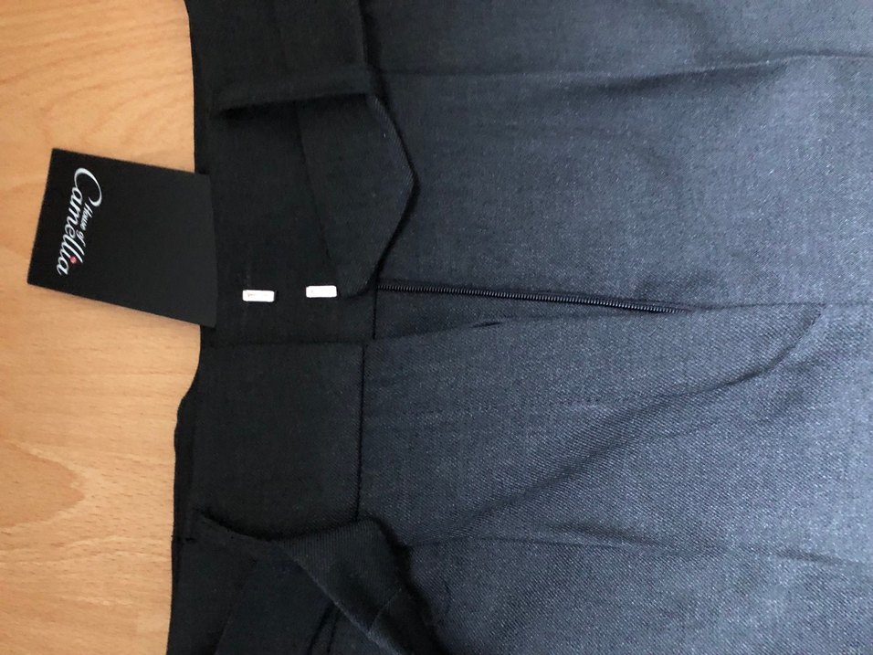 House of camellia Kadın SiyahKemerli Midi KumaşPantolon 36 beden - Görsel 5