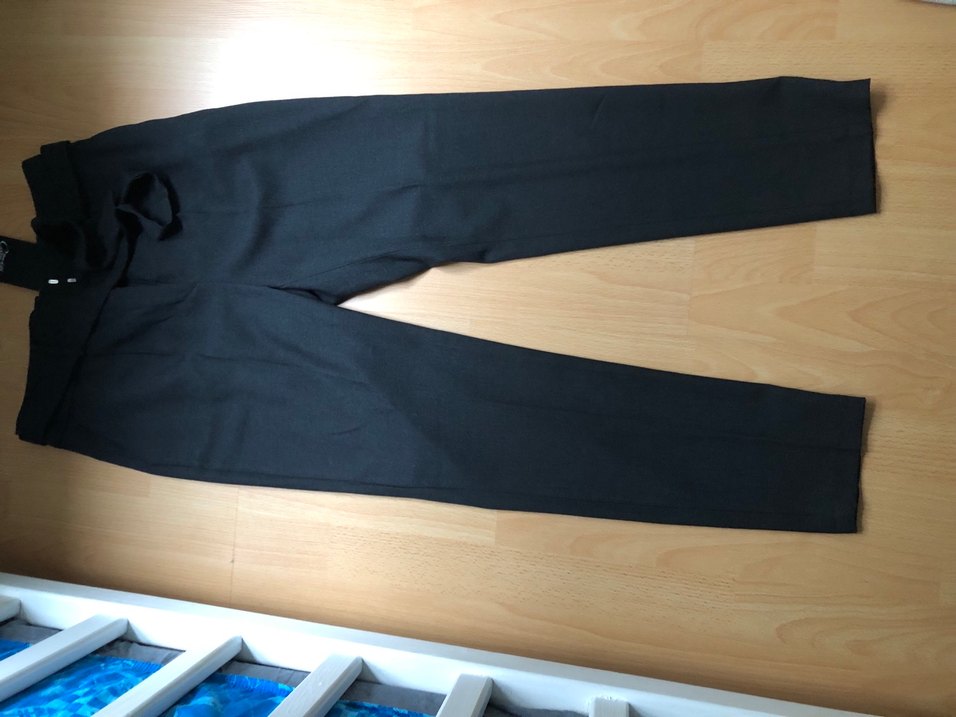 House of camellia Kadın SiyahKemerli Midi KumaşPantolon 36 beden - Görsel 4