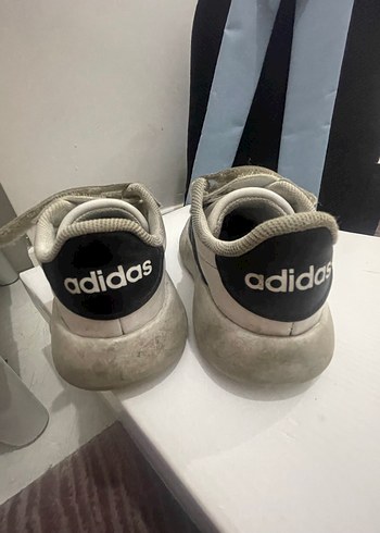 Gri Beyaz Erkek Çocuk Cırt Cırtlı Spor Ayakkabı - Görsel 3