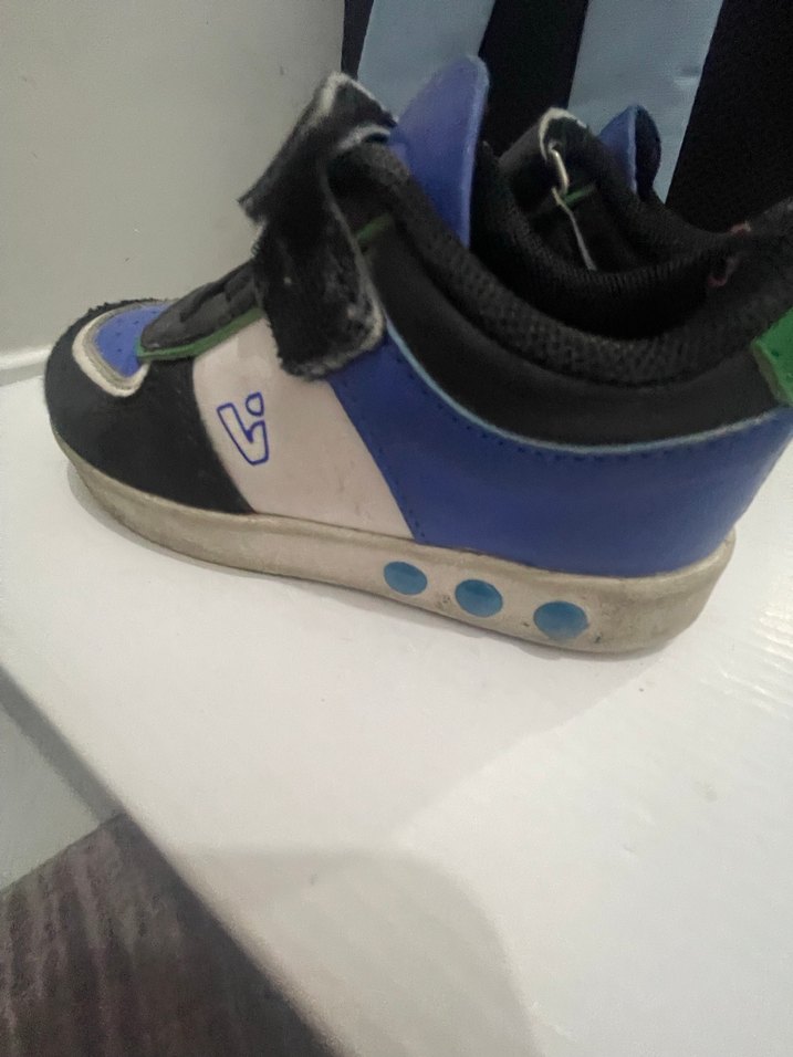 Erkek Çocuk Mavi Cırt Cırtlı Spor Ayakkabı - Görsel 2