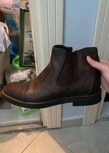 Kahverengi Deri Erkek Chelsea Bot - Görsel 2